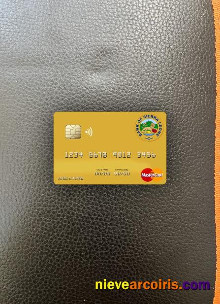Sierra Leone Bank of Sierra Leone mastercard photolook
